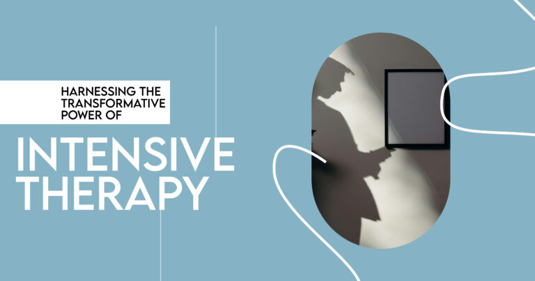 Intensive Therapy: Shadow of a person near a frame, representing transformative power of therapy for mental health recovery.